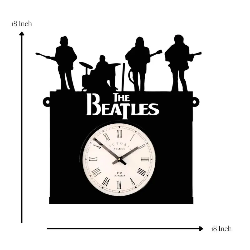 Beat Steel Analog Wall Clock - Black media 7