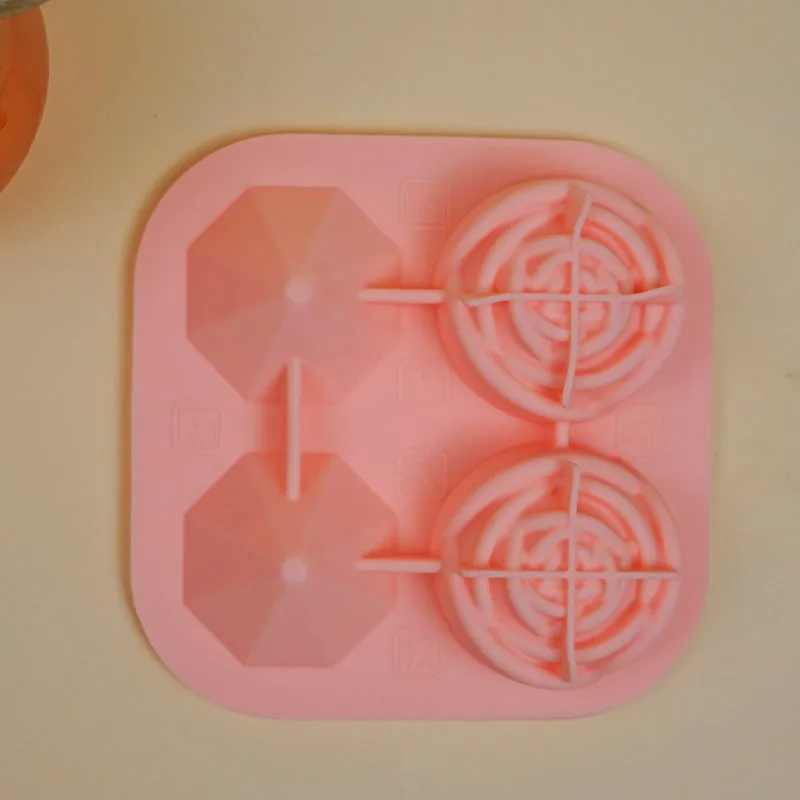 Rose Trio Silicone 4-Cube Ice Mould - Pink media 4