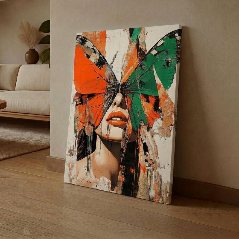 Veil of Wings Canvas Modern Wall Art