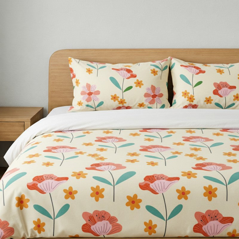 Floral Stories Microfiber Bedsheet  - 125 GSM media 4