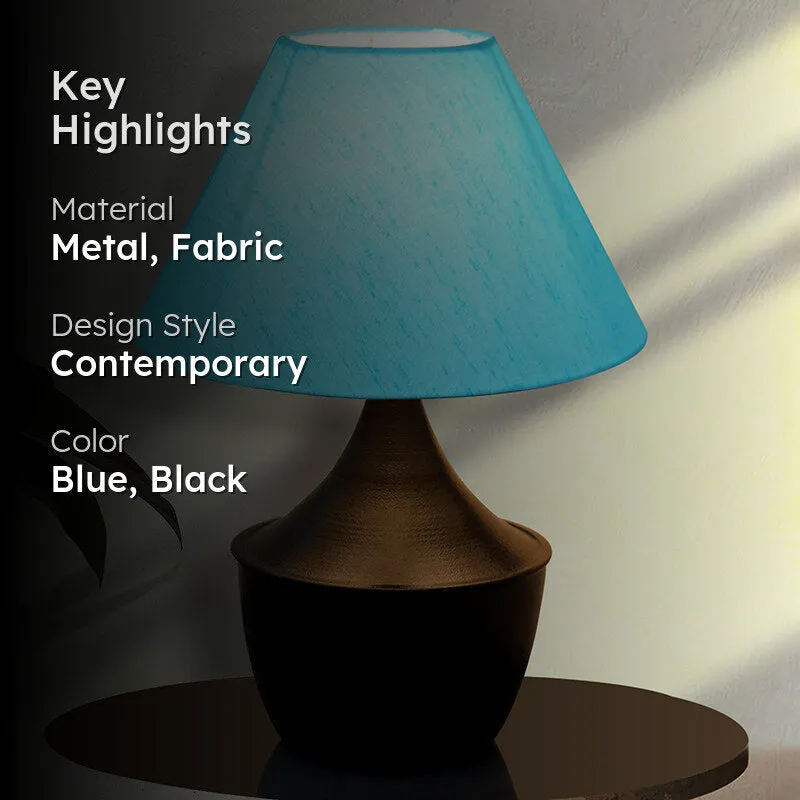 Obliqe Metal Table Lamp - Blue,Black media 2