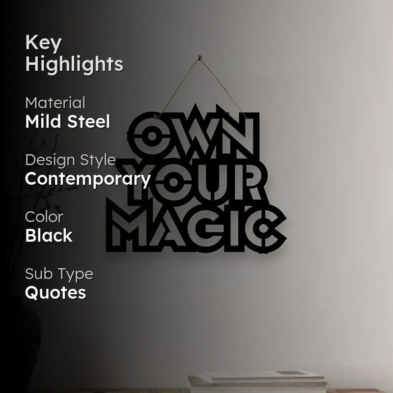 Own Your Magic Mild Steel Wall Accent media 2