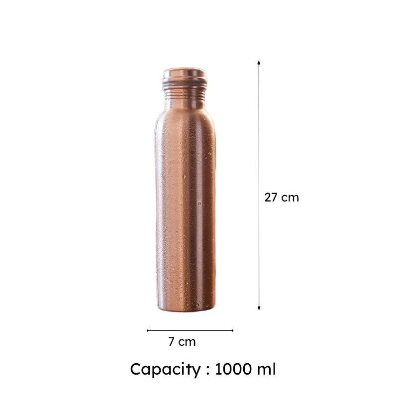 Jiva Copper Water Bottle - 1000 mL media 6