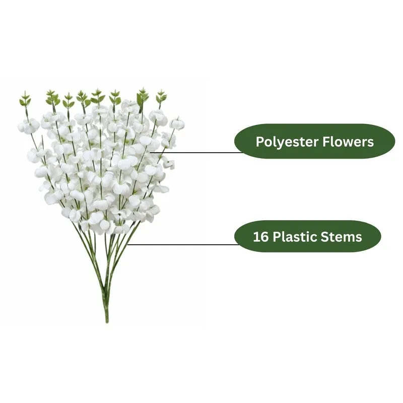 Lysara Artificial Flower (White) - Set Of Four media 6