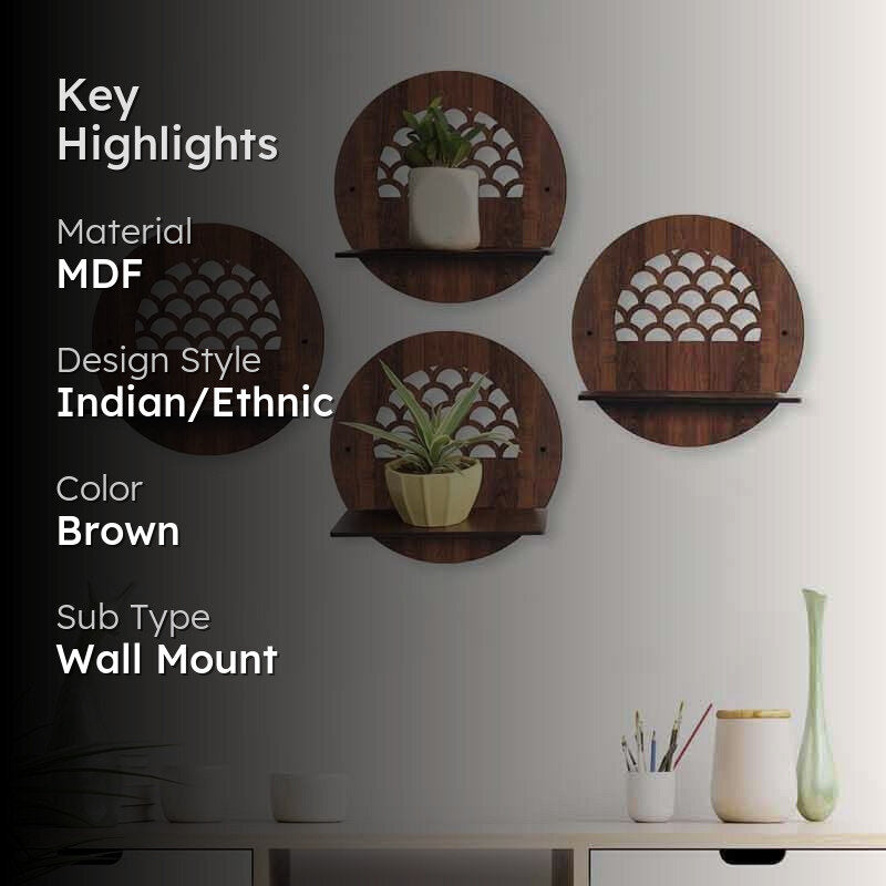 La Gardenia Wall Shelves - Set Of Four media 2