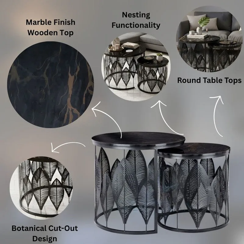 Kairo Curve Center Table (Black) - Set Of Two media 7