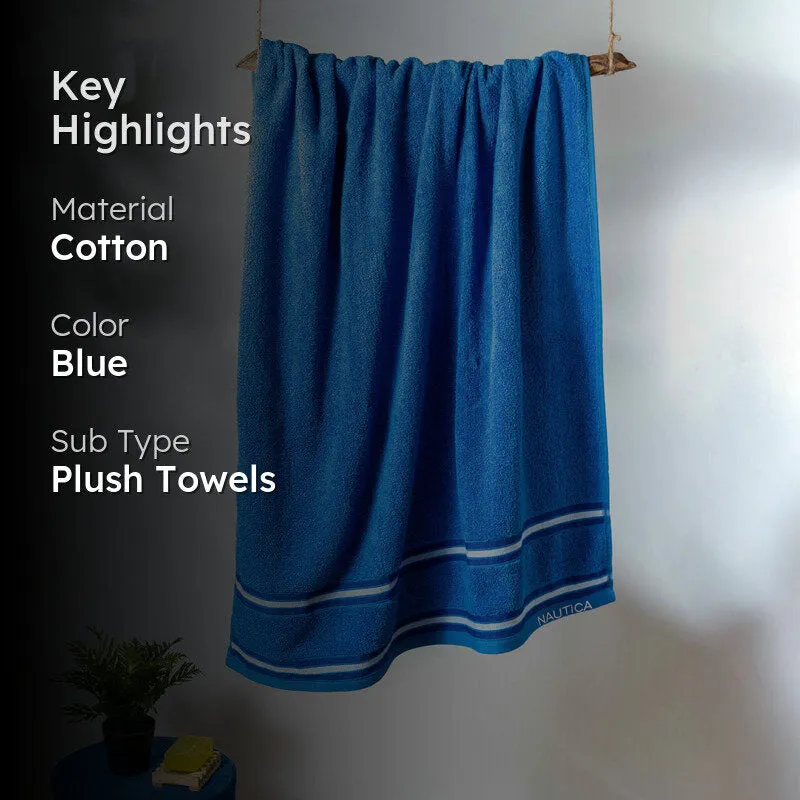 Nautica Dove Dual Down Bath Towel - Blue media 2