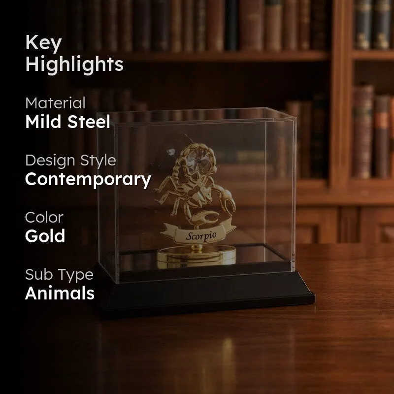 Golden Scorpion 24K Gold Plated Mild Steel Showpiece media 2