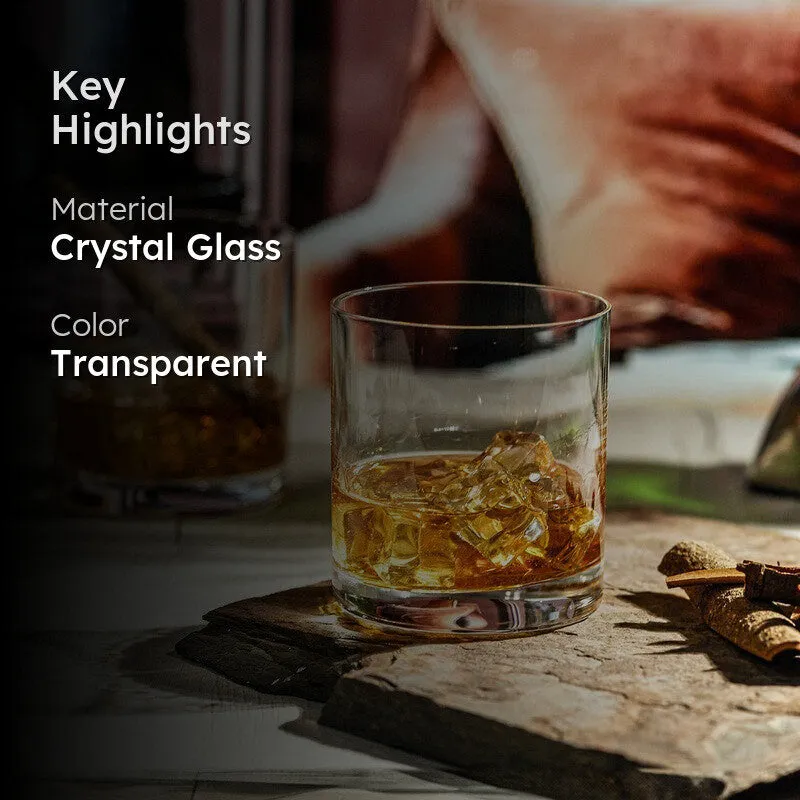 Classic European Crystal Whiskey Glasses (300 mL Each) - Set Of Two media 2