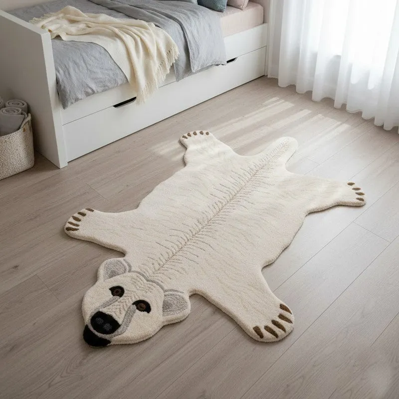 Snowy Bear Cotton Carpet media 3