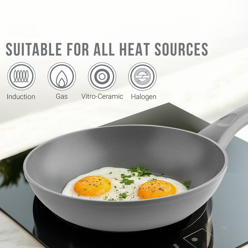 Wellberg Matte Finish Ceramic Coating Frying Pan media 8