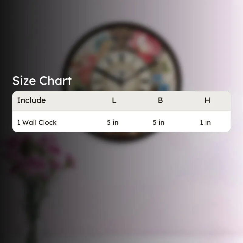 Fion Floral Wall Clock media 5