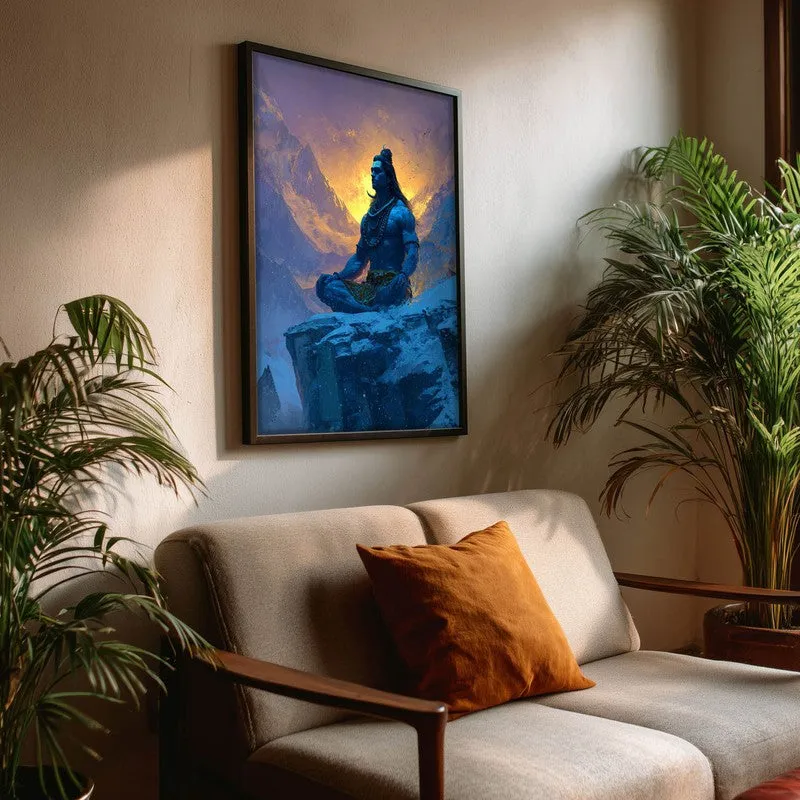Lord Shiva Meditating I Archival Paper Wall Art media 3