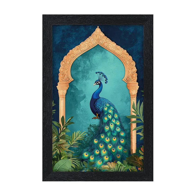 Peacock Arc Wall Painting media 6
