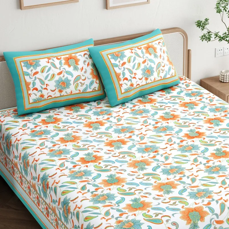 Flora Cotton Bedsheet - 180 GSM media 4