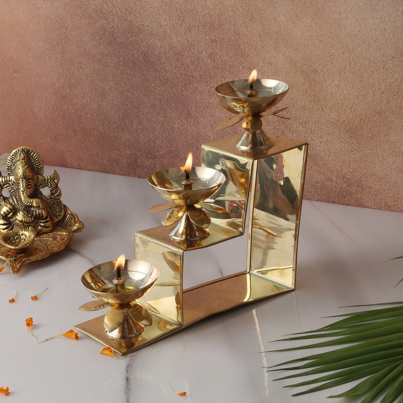 Bhakti Jyoti Diya - Gold