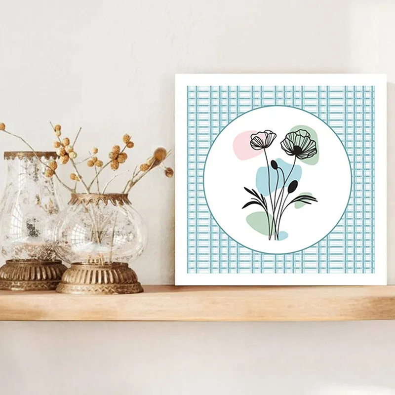 Petal Pastels Wall Art with White Frame media 1
