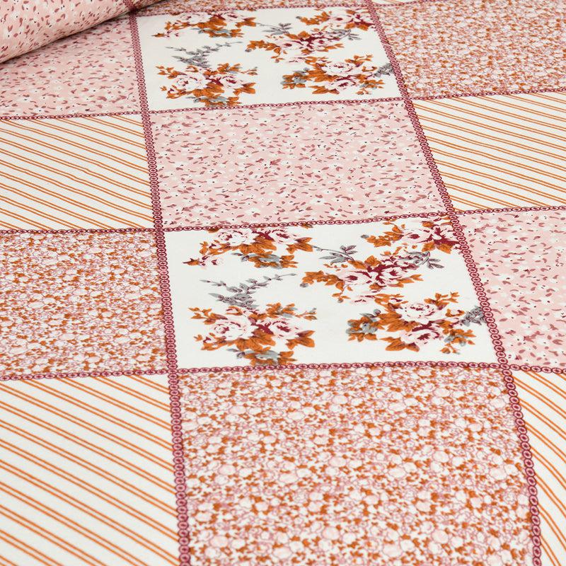 Kedari Cotton Bedsheet (Pink,White) - 160 TC media 4