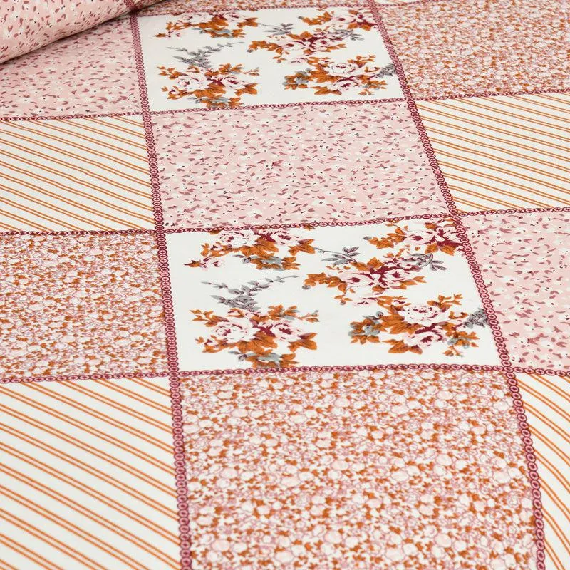 Kedari Cotton Bedsheet (Pink,White) - 160 TC media 4