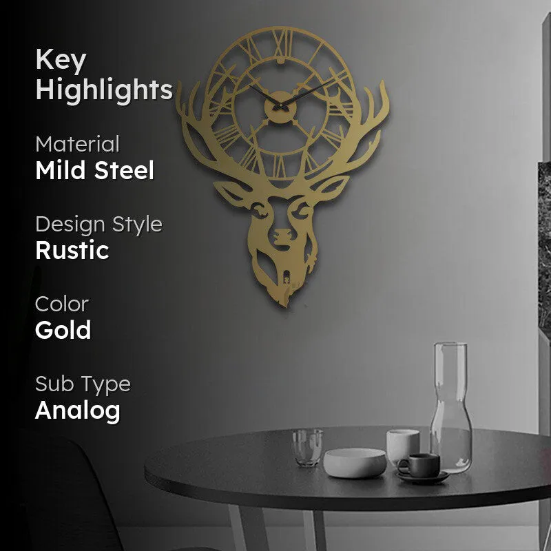 Moment Silent Wall Clock - Gold media 2