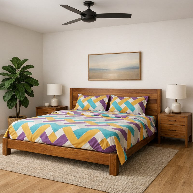 Poppins Weave Microfiber Bedsheet - 125 GSM - Single