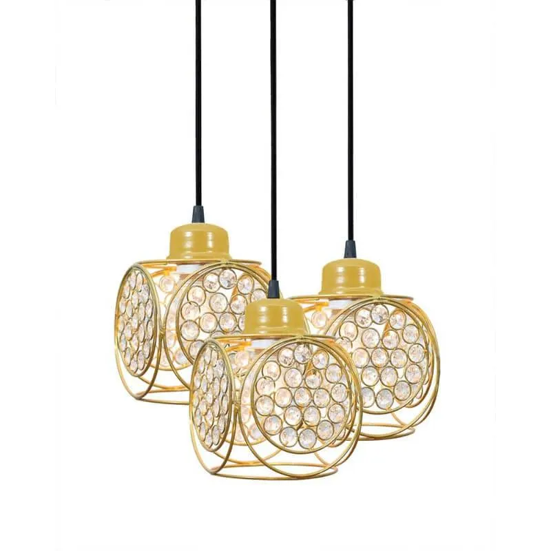 Capri Cluster Pendant Lamp - Gold media 4