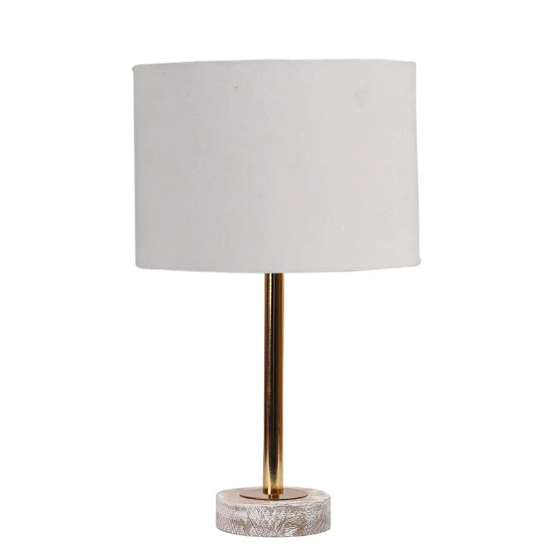 Cotin I Rodin Wooden Table Lamp - Grey,Gold,White media 4
