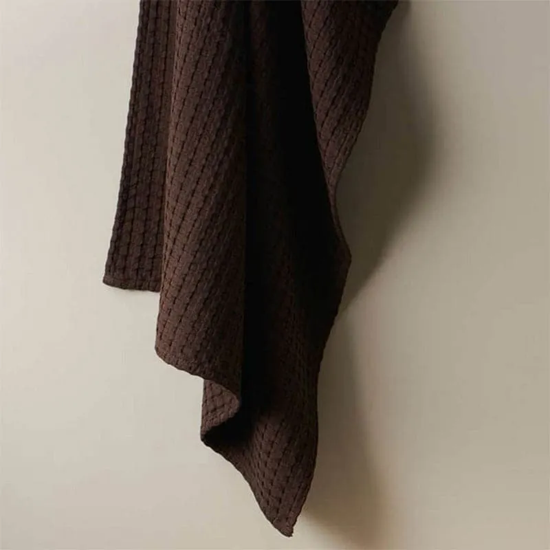 Beehive Bamboo Bath Towel - Dark Brown media 4