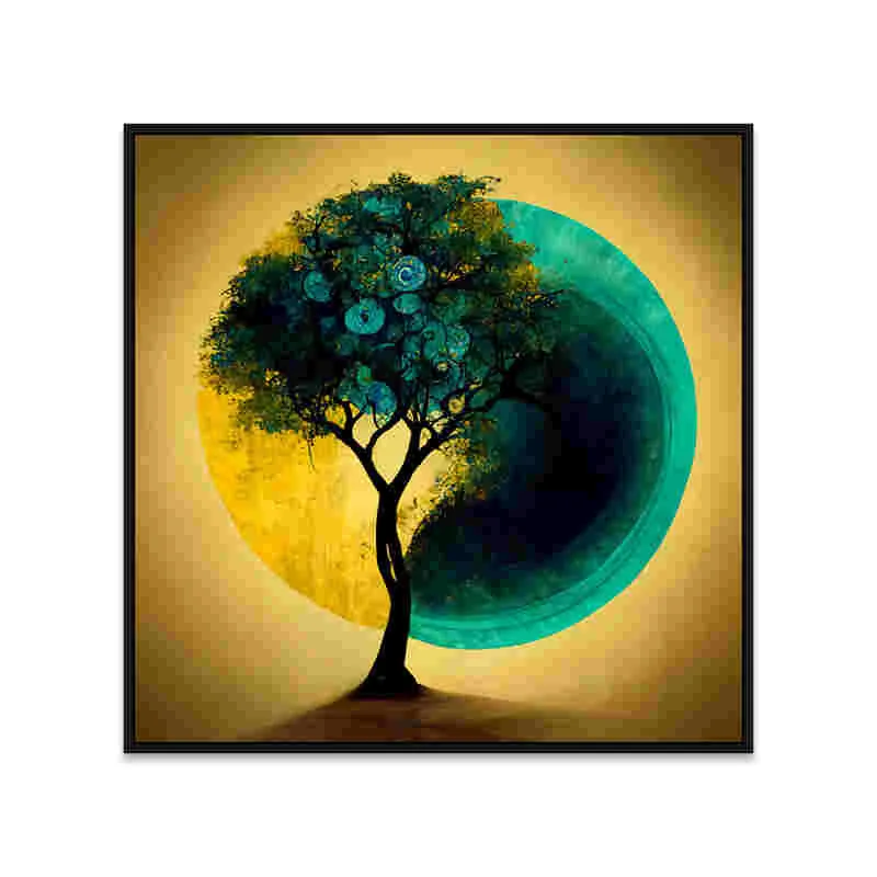 Dichotomy Canvas Wall Art With Frame media 4