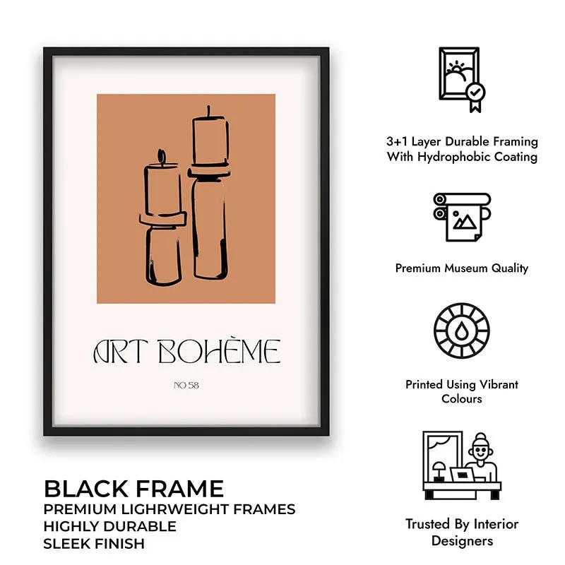 Ritual Calm Canvas Wall Painting With Black Frame media 8