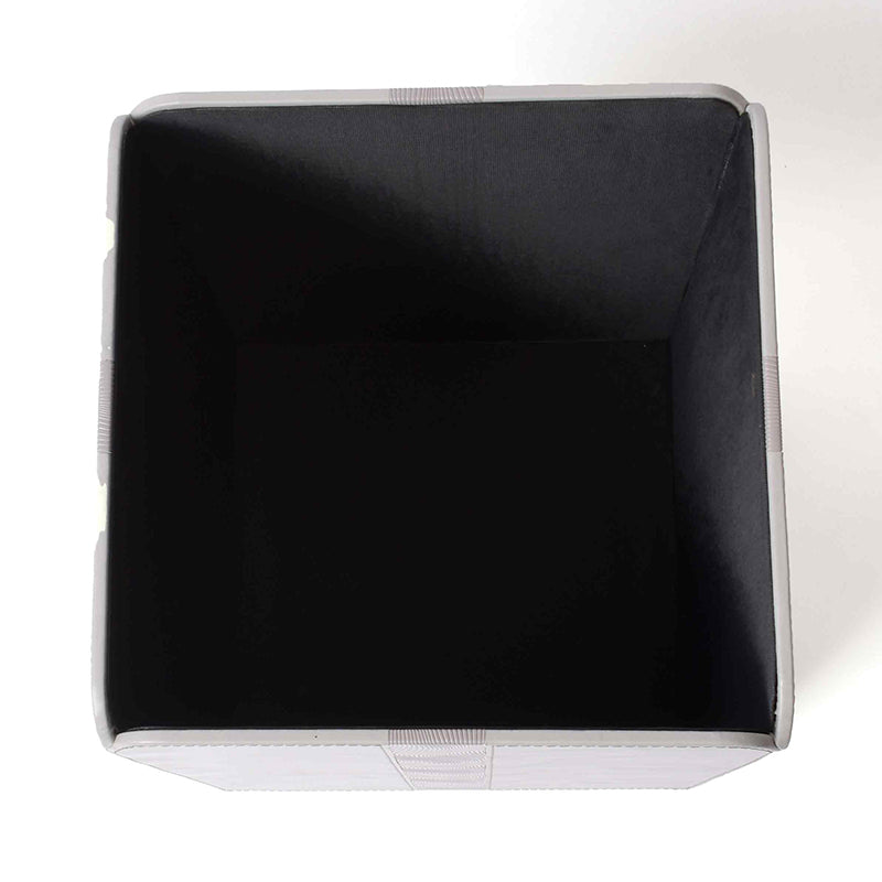 Veltrix Faux Leather Dust Bin - Grey media 8