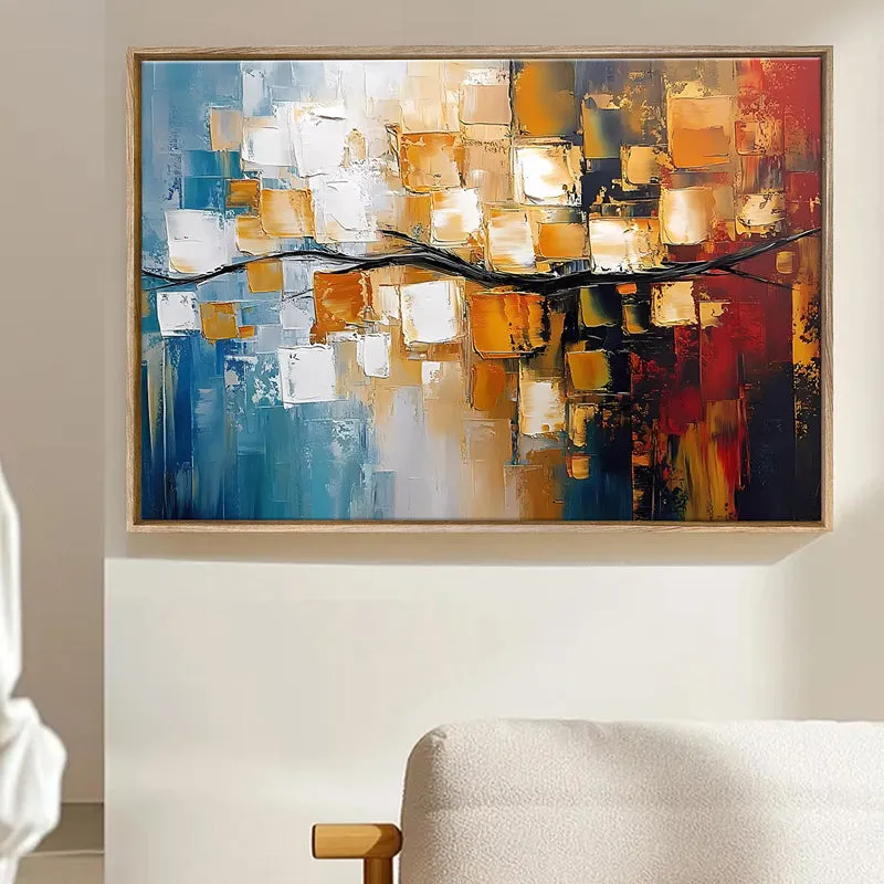Blurred Shapes Wall Art With Frame media 2