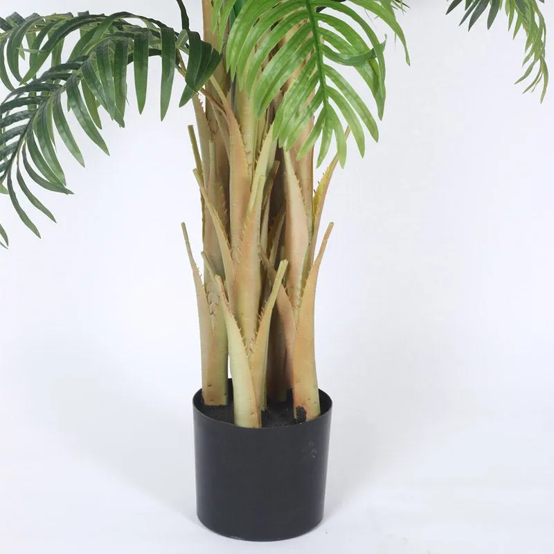 Faux Realtouch Areca Palm Plant With Black Plastic Pot - 5.9 Feet media 6