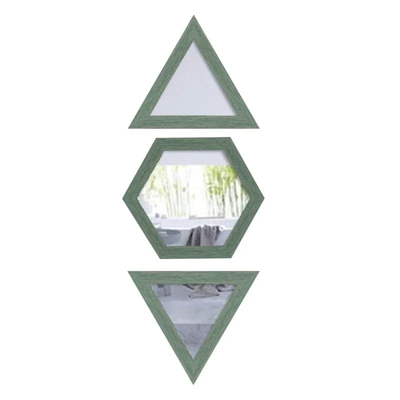 Zentry Wall Mirror With PVC Frame - Set of Three media 3