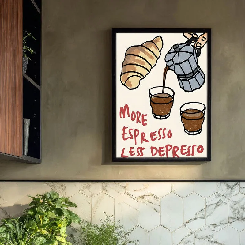 Coffee Craft Archival Canvas Wall Art - Black media 3