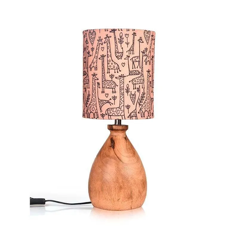 Tall Tales Fabric Table Lamp - Pink,Brown media 5