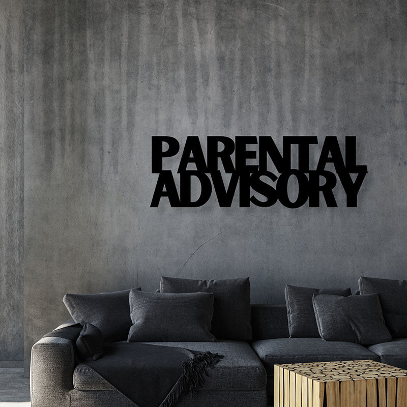 Parental Advisory Iron Wall Accent