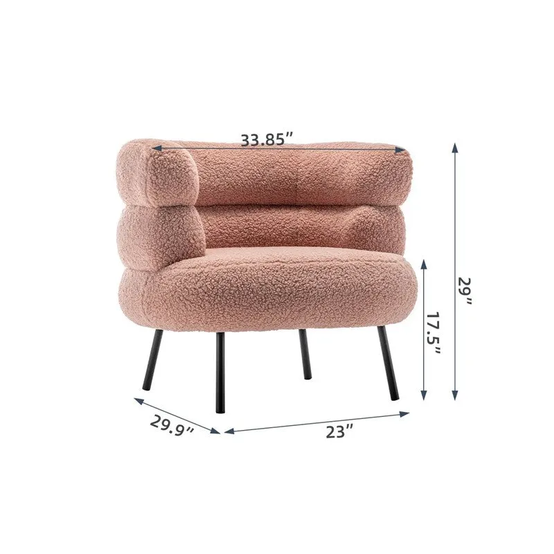 Clive Accent Chair - Pink media 5