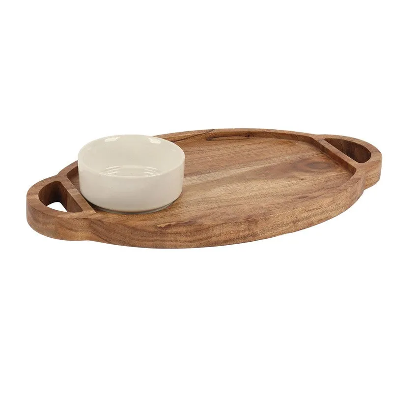 Nature Nest Sharing (Wood,Ceramic) Platter - Two Piece Set media 8