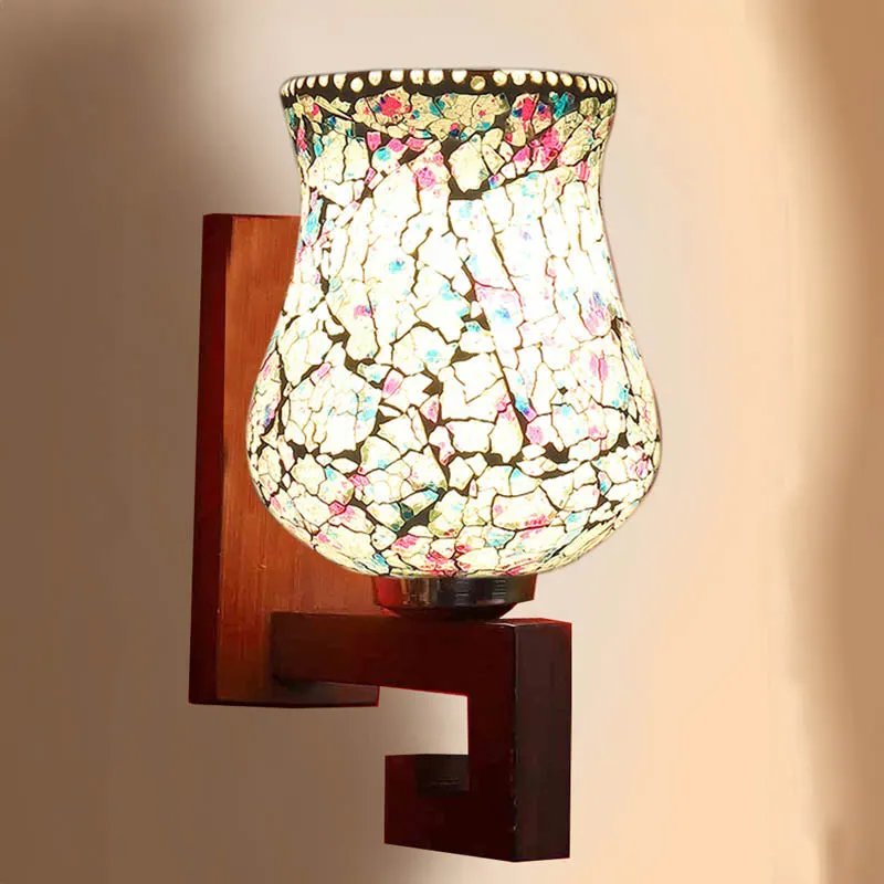Tessellae Mosaic Wooden Wall Lamp media 4