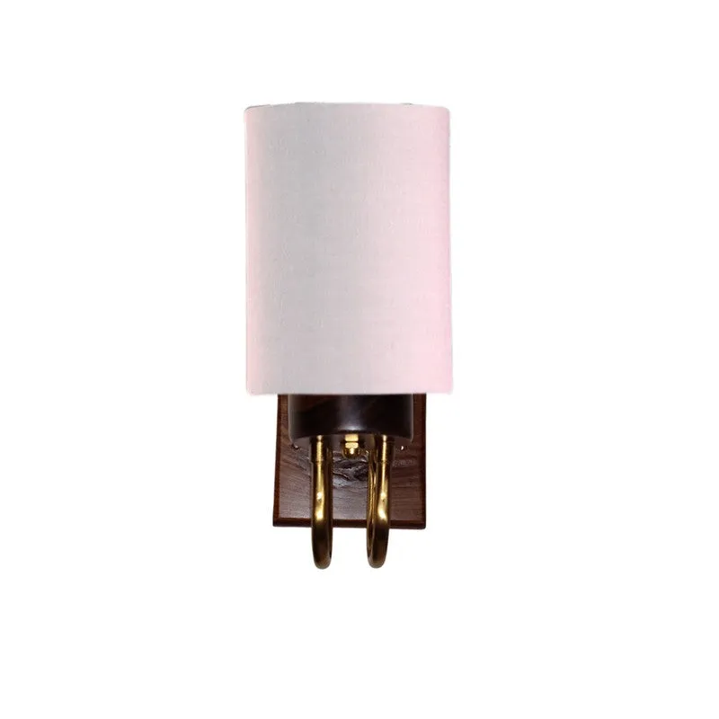 Gilded Arch Cotton Wall Lamp - White media 3
