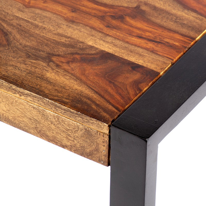Zavex Sheesham Wooden Center Table - Dark Brown media 7