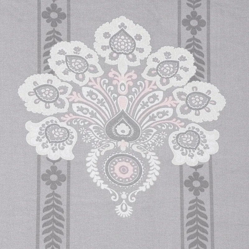 Vidushi Printed Cotton Bedsheet (Grey) - 200 TC media 4