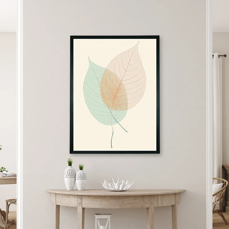 Fragile Leaves Wall Art With Resin Frame media 4