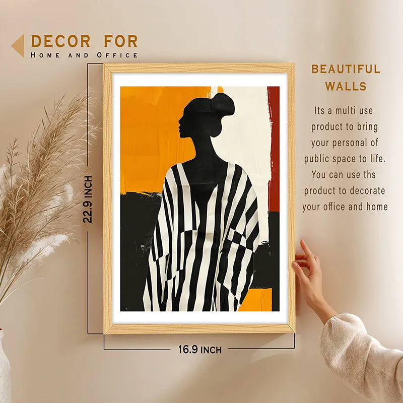 Striped Silhouette Wall Art media 5