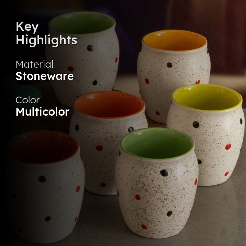 Poppy Pill Mug - Set Of Six image 2
