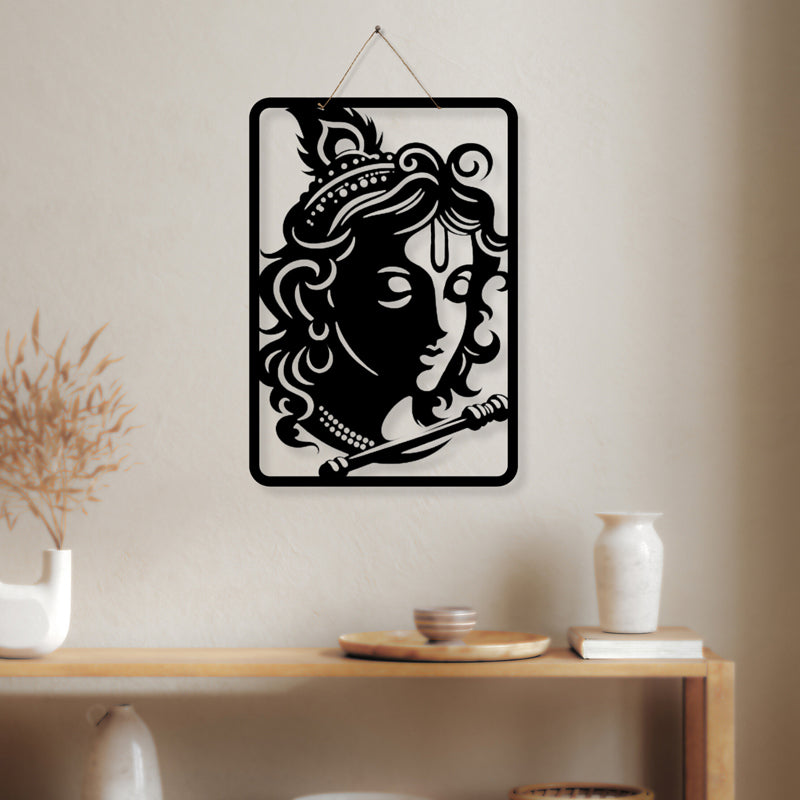 Venugopala Silhouette Iron Wall Accent