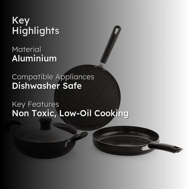 Nirlon Ceramic Coating Cookware Set media 2