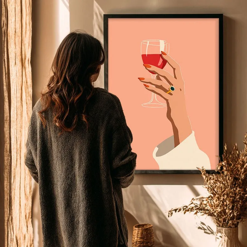 Sipressa Canvas Wall Painting - Black Frame media 4