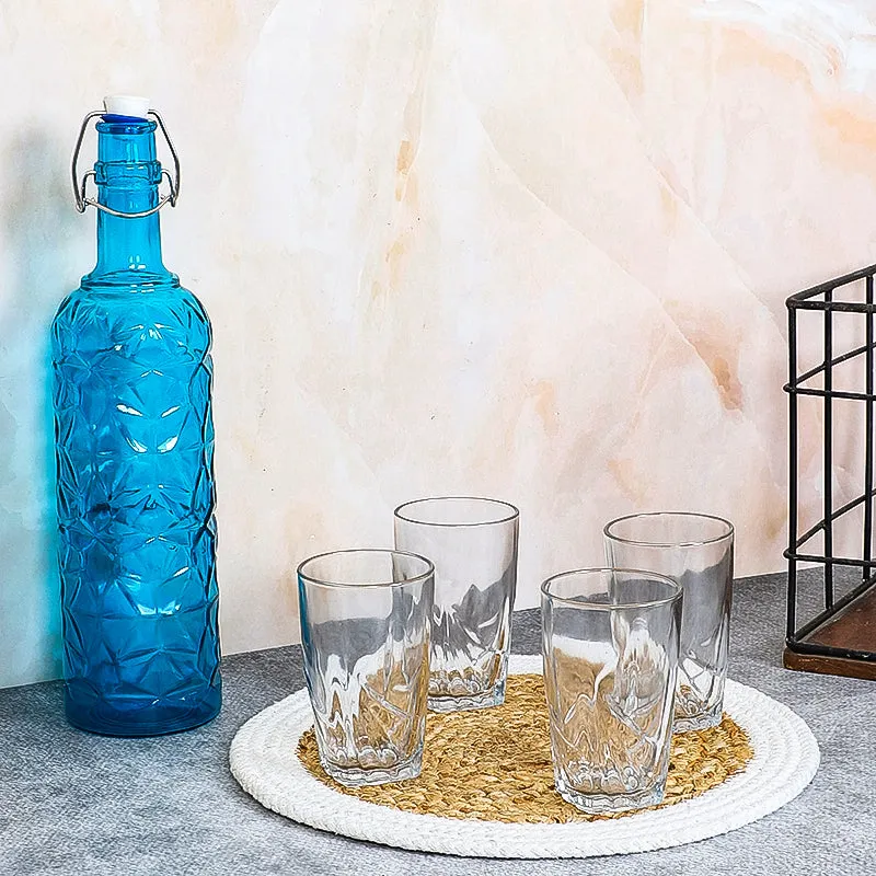 Dash 1000 mL Water Bottle With 300 mL Glasses - Five Piece Set media 1